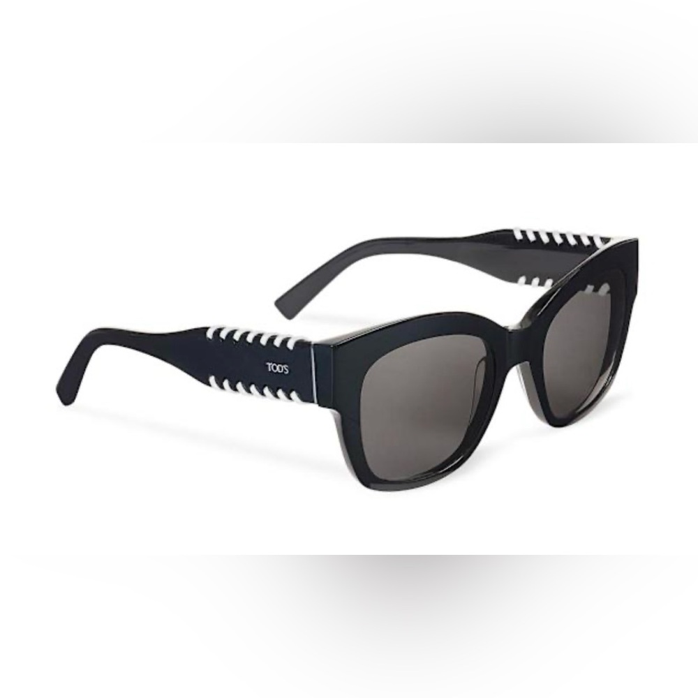 Tods Black and White Butterfly Sunglasses